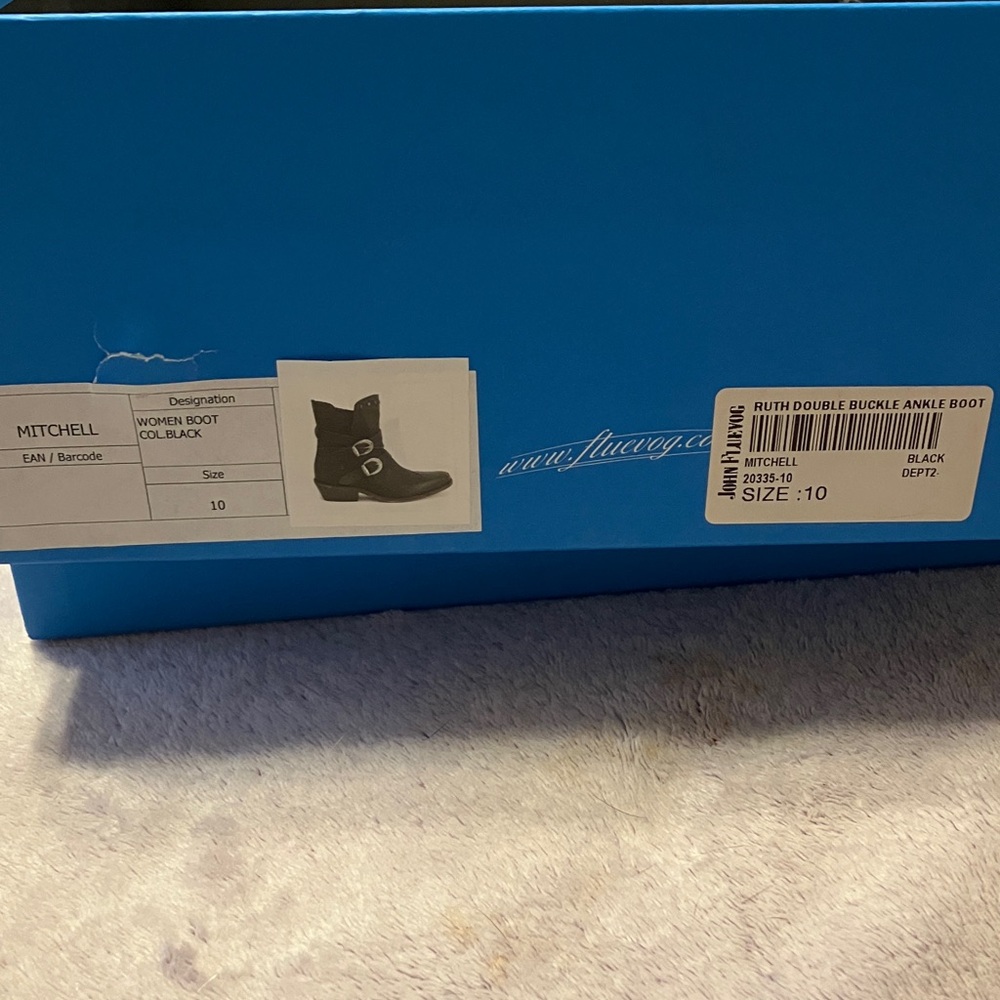 John Fluevog Ruth Double Buckle Ankle Boot - Picture 8 of 8